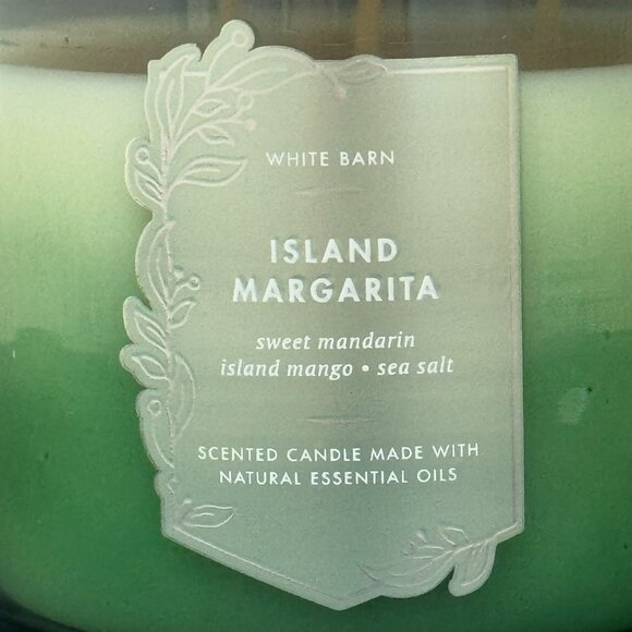 BBW Island Margarita  White Barn Bath & Body Works 3 Wick Candle - Picture 3 of 10
